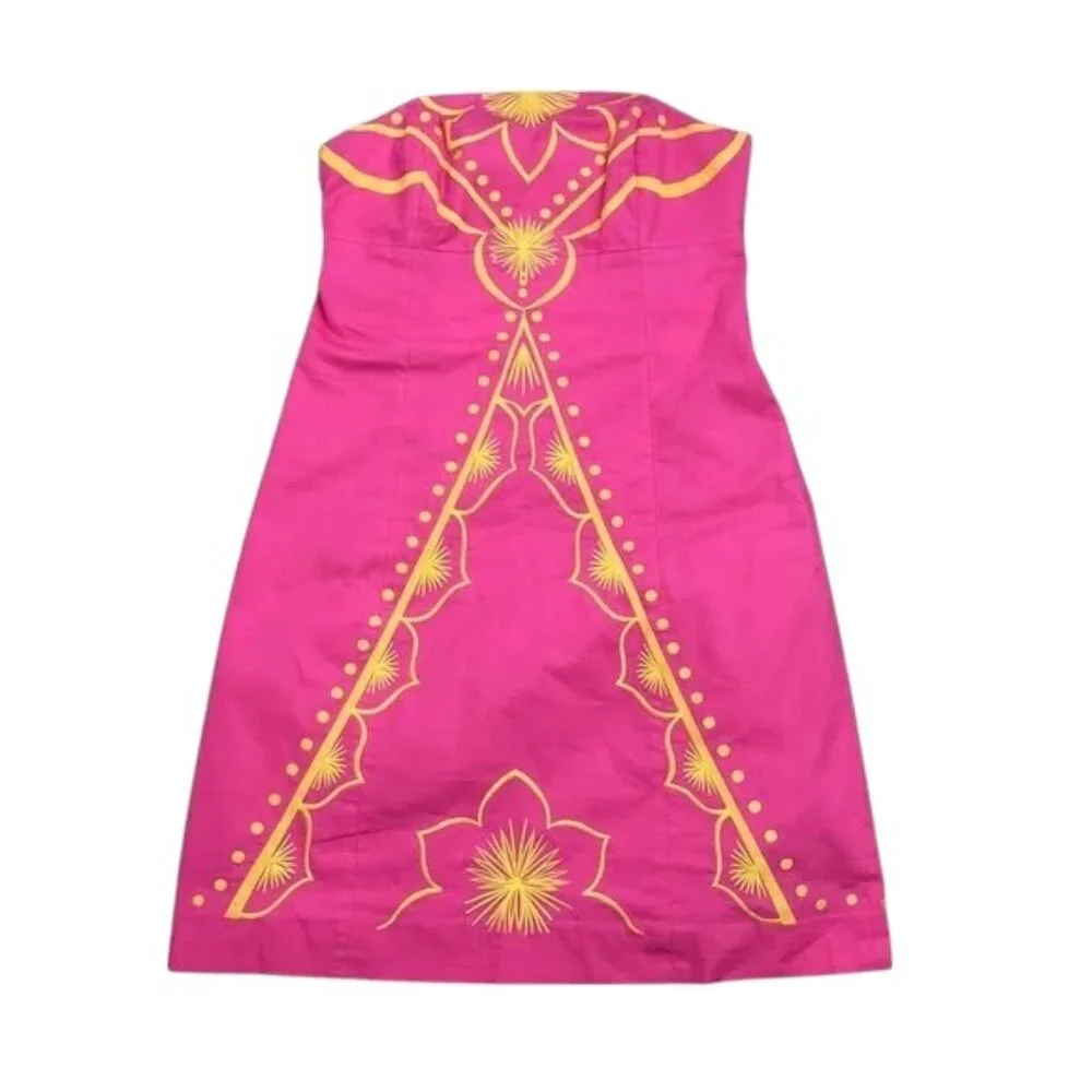 Lilly Pulitzer Bowen Embroidered Dress, Hotty Pink